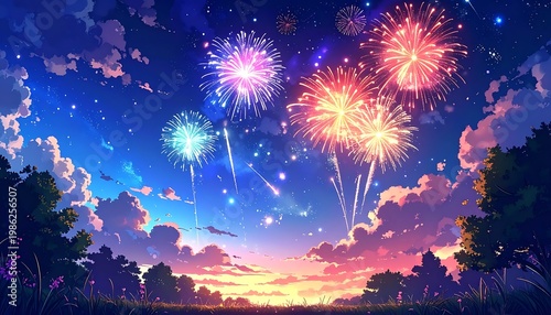 Festive night sky show (2)