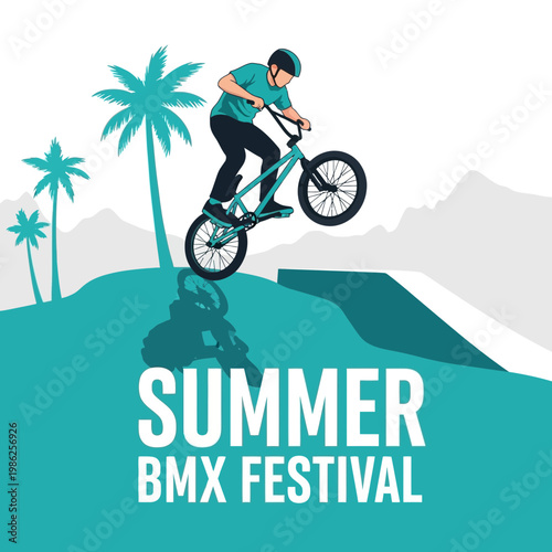 Thrilling BMX Action: Captivating Summer Festival Featuring Skillful Bike Riding Moments