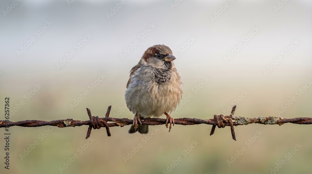 Fototapeta premium sparrow on a branch