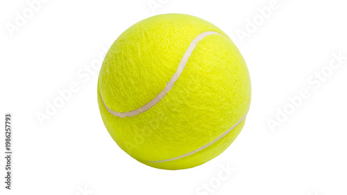 Bild auf Leinwand Bright yellow tennis ball isolated on transparent background