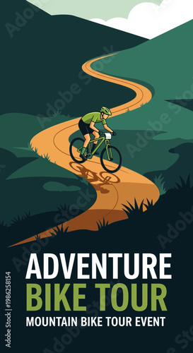 Thrilling Mountain Biking Adventure: A Scenic Tour Through Rugged Terrain with a Cyclist