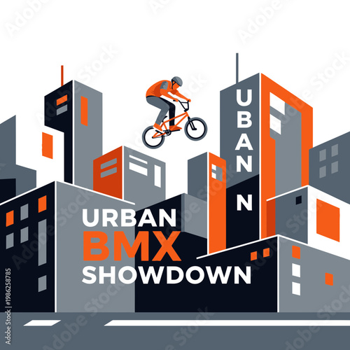 Thrilling Urban BMX Showdown: High-Flying Stunts and Daring Bicycle Tricks in Metropolis