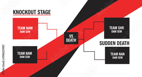 Tournament Bracket Visual Of Knockout Stage And Sudden Death Matches