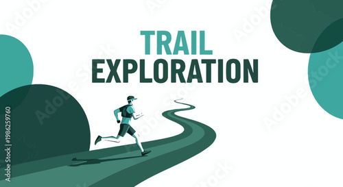 Trail Running Adventure Depicting Exploration and Endurance On A Winding Path