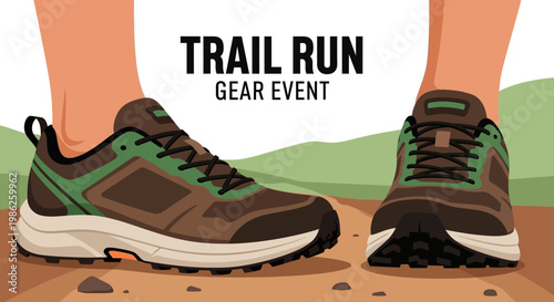 Trail Running Shoes Showcased At Gear Event Amidst Nature's Vibrant Scenery