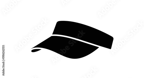 A stark black and white image presenting a military style cap viewed from a slight angle emphasizing its form and shape a silhouette