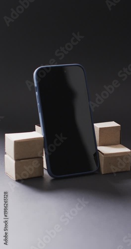 Vertical video: Phone is tilting and returning as camera is shifting, showcasing case details