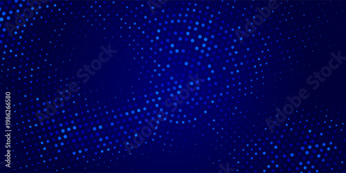 abstract blue technology background with circular pixels and dotted radial gradient, smooth dark to light tones. Eps10