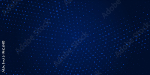 blue dotted radial mosaic with pixel circles, smooth gradient from dark blue to light blue, clean abstract tech background