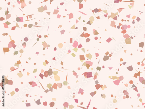 Neutral Terrazzo Marble Chips Elegant Contemporary Pattern