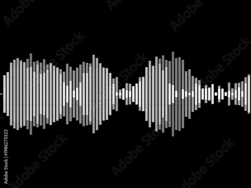 Audio Waveform Equalizer Bar Music Frequency Design