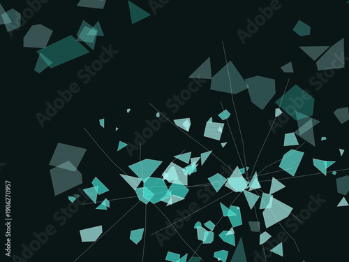 Shattered Glass Shard Pattern Broken Mirror Background