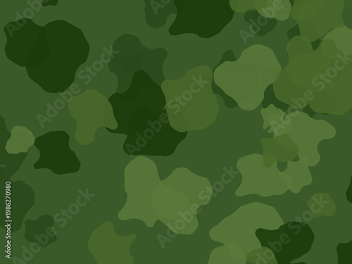 Military Camo Pattern Organic Blob Nature Design