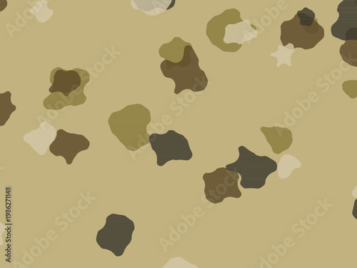 Military Camo Pattern Organic Blob Nature Design