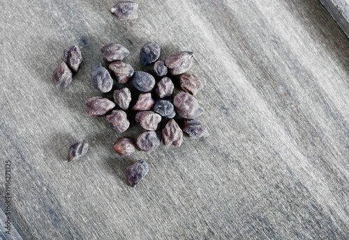 Uncooked  black  legume chickpea