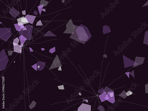 Broken Glass Fragment Pattern Sharp Angular Design