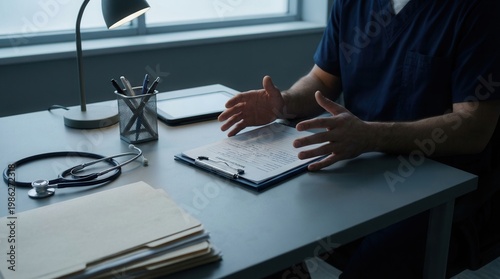 Medical Professional Discussing Patient Care And Treatment Options
