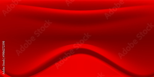 Abstract red vector background. Satin luxury cloth texture. Smooth elegant silk. Can be used for christmas background