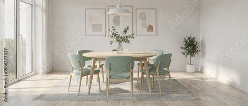 Sleek design in contemporary interior space