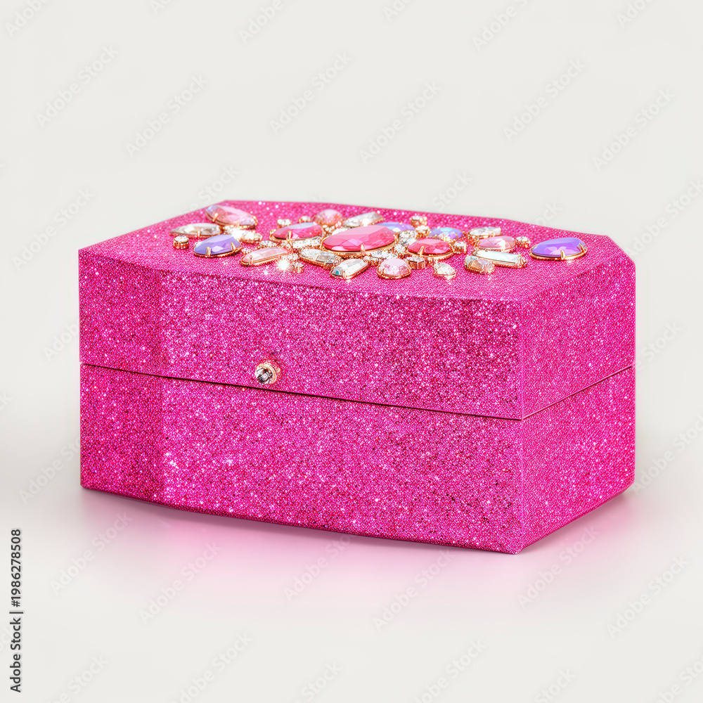 Obraz premium caja rosa, diamantes, quinceañera, decoraciones, marco, antigüedad, viejo, navida, antique, designio, escudo, box, regalo, adorno, ilustración, corona, símbolo, metal, arte, vector, actualidad, heráld