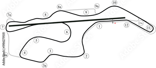 Sonoma Raceway International Motorsports Park Shape Map Labelled California Race Track Layout
