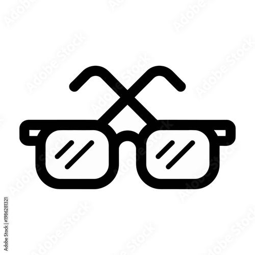 Vector of a pair of glasses