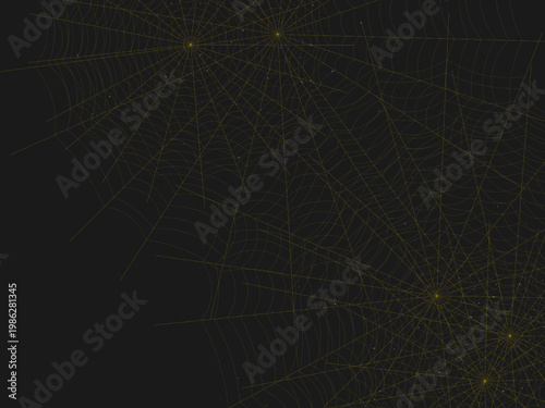 Delicate Spider Web Pattern Geometric Background