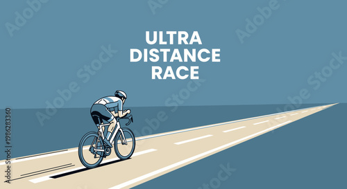 Ultra Distance Cycling Race Endurance Journey Forward Movement