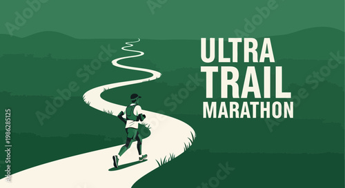 Ultra Trail Marathon: A Visual Depiction of Endurance and Scenic Course Challenge