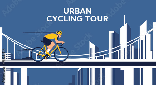 Urban Cycling Adventure Depicting City Views and The Thrill of Bicycle Riding