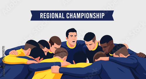 United Team Huddle Prepares For Regional Championship Glory