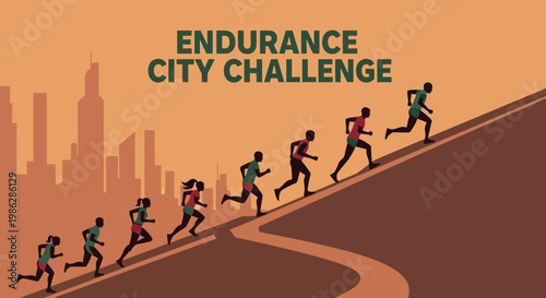 Urban Endurance Race Climbs Towards City Horizon