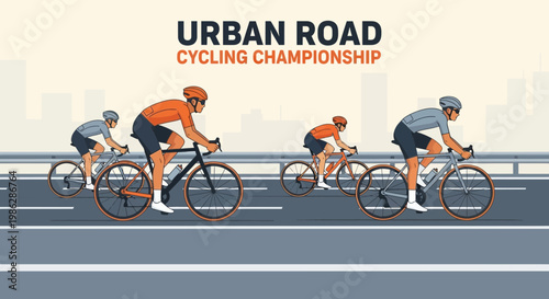 Urban Road Cycling Championship Race Competition