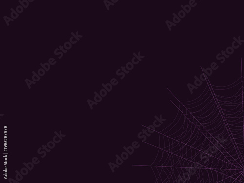 Cobweb Spider Silk Thread Geometric Pattern Design