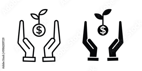 Advantage icon symbol collection, Stroke and flat icons