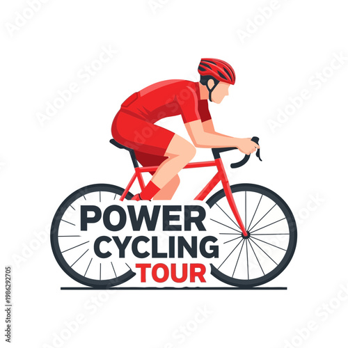 Vibrant Cyclist Embarks On Thrilling Power Cycling Tour Adventure