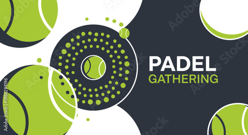 Vibrant Padel Tennis Gathering Event Design With Balls