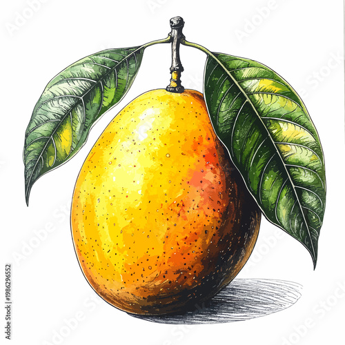 Mango rysunek ilustracja