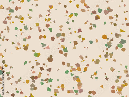 Colorful Terrazzo Fragments Organic Stone Mosaic Background