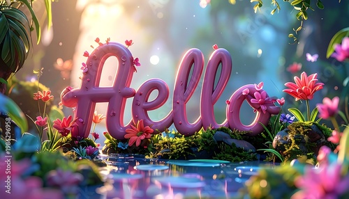 Enchanted hello landscape