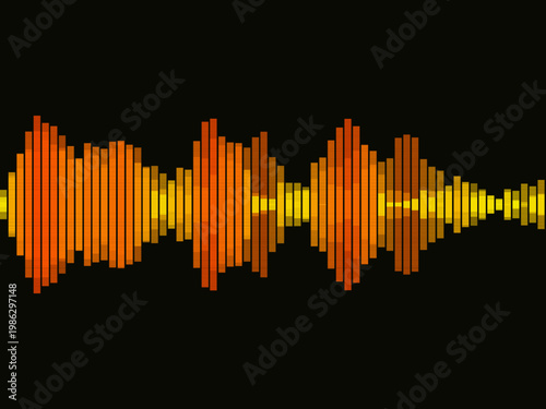 Audio Waveform Equalizer Bar Music Frequency Design