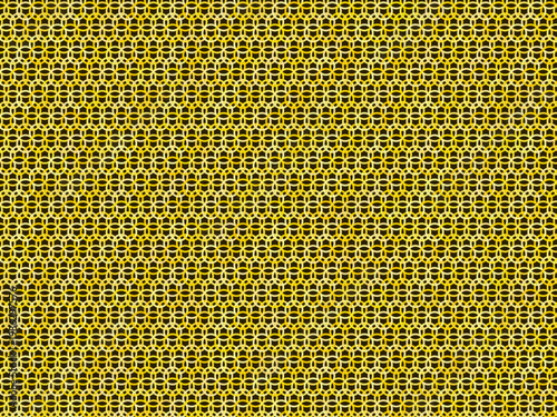 Interlocking Chain Mail Ring Pattern Metallic Background