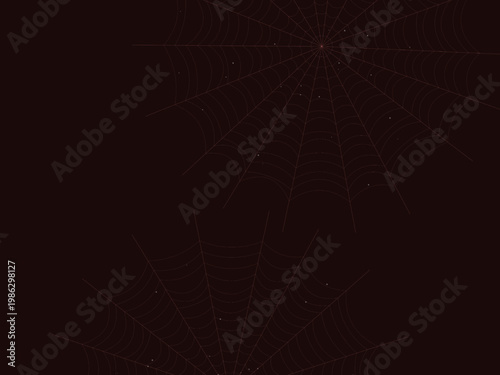 Delicate Spider Web Pattern Geometric Background