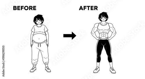 Before and After Transformation Journey From Overweight to Fit