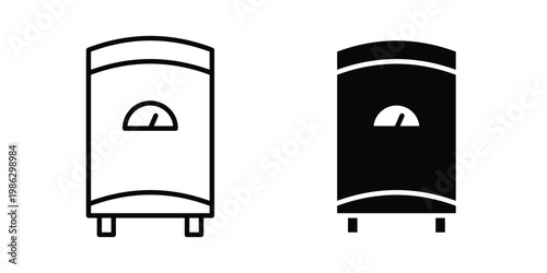 Geyser icon symbol collection, Stroke and flat icons