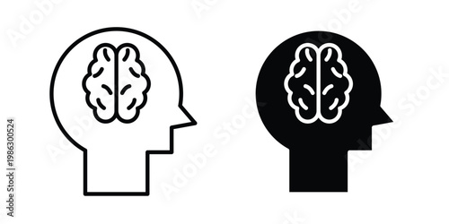 Innovation icon symbol collection, Stroke and flat icons