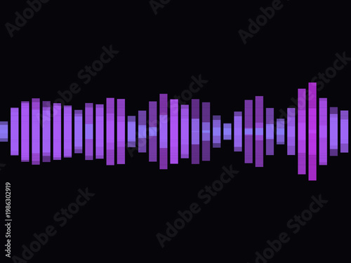 Music Frequency Sound Wave Audio Bar Design Backdrop