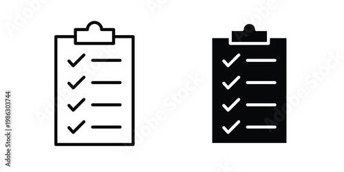 Planning icon symbol collection, Stroke and flat icons