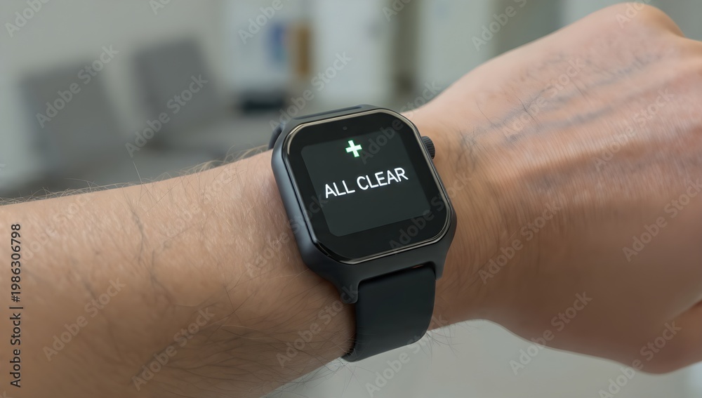 Fototapeta premium Wearable Seizure Detection Device on Wrist