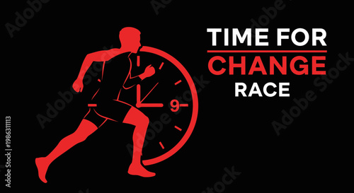 A Conceptual Image Depicting a Race Against Time for Positive Transformation